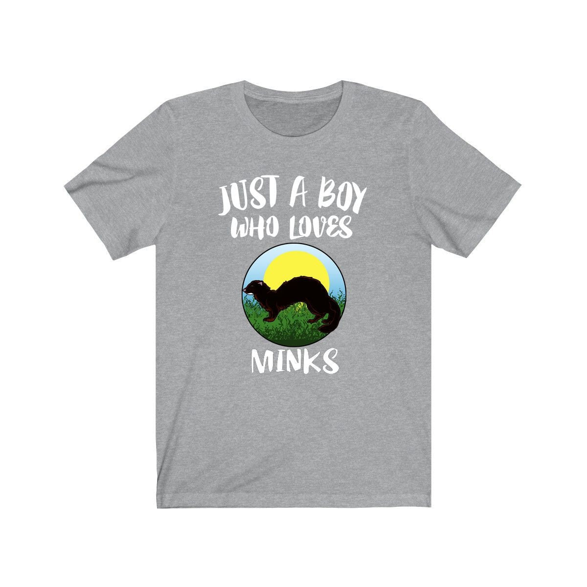 Just A Boy Who Loves Minks Shirt, Mink Lover Shirt, Mink Shirt, Mink Lover Gift, Animal Adult Kids T-Shirt Image 1