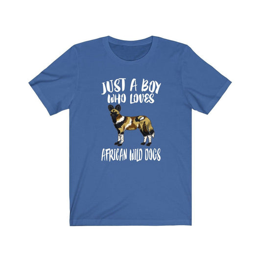 Just A Boy Who Loves African Wild Dogs Shirt - African wild dog print design