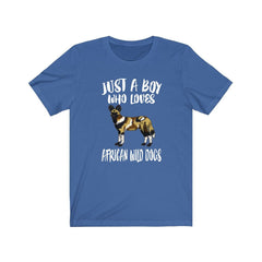 Just A Boy Who Loves African Wild Dogs Shirt - African wild dog print design