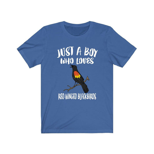 Just A Boy Who Loves Red-Winged Blackbirds Shirt - red-winged blackbird print design