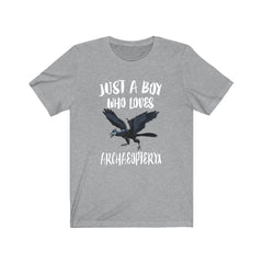 Just A Boy Who Loves Archaeopteryx Dinosaur Shirt - archaeopteryx print design