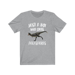 Just A Boy Who Loves Aucasaurus Shirt - aucasaurus print design