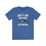 Just A Boy Who Loves Caymans Shirt, Cayman Lover Shirt, Cayman Shirt, Cayman Lover Gift, Animal Adult Kids T-Shirt Image 2