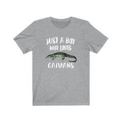 Just A Boy Who Loves Caymans Shirt - cayman print design