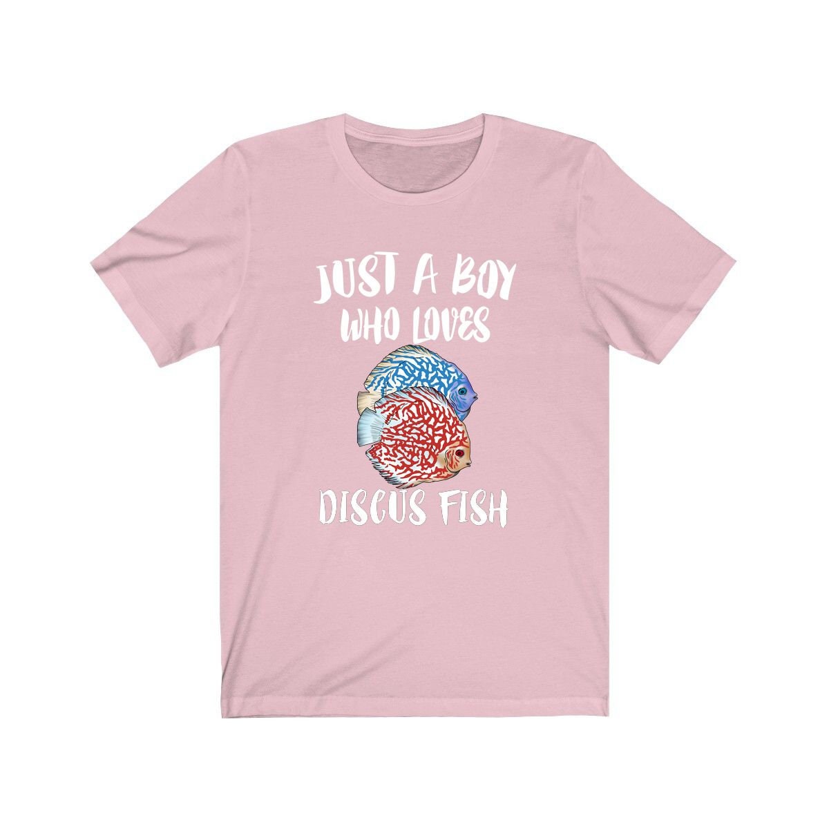 Just A Boy Who Loves Discus Fish Shirt, Discus Lover Shirt, Fish Shirt, Discus Lover Gift, Animal Adult Kids T-Shirt Image 4