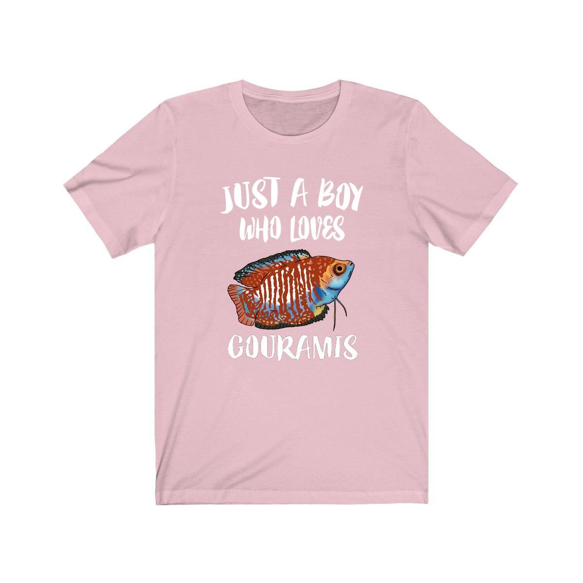 Just A Boy Who Loves Gouramis Fish Shirt, Gourami Lover Shirt, Fish Shirt, Gourami Lover Gift, Animal Adult Kids T-Shirt Image 4