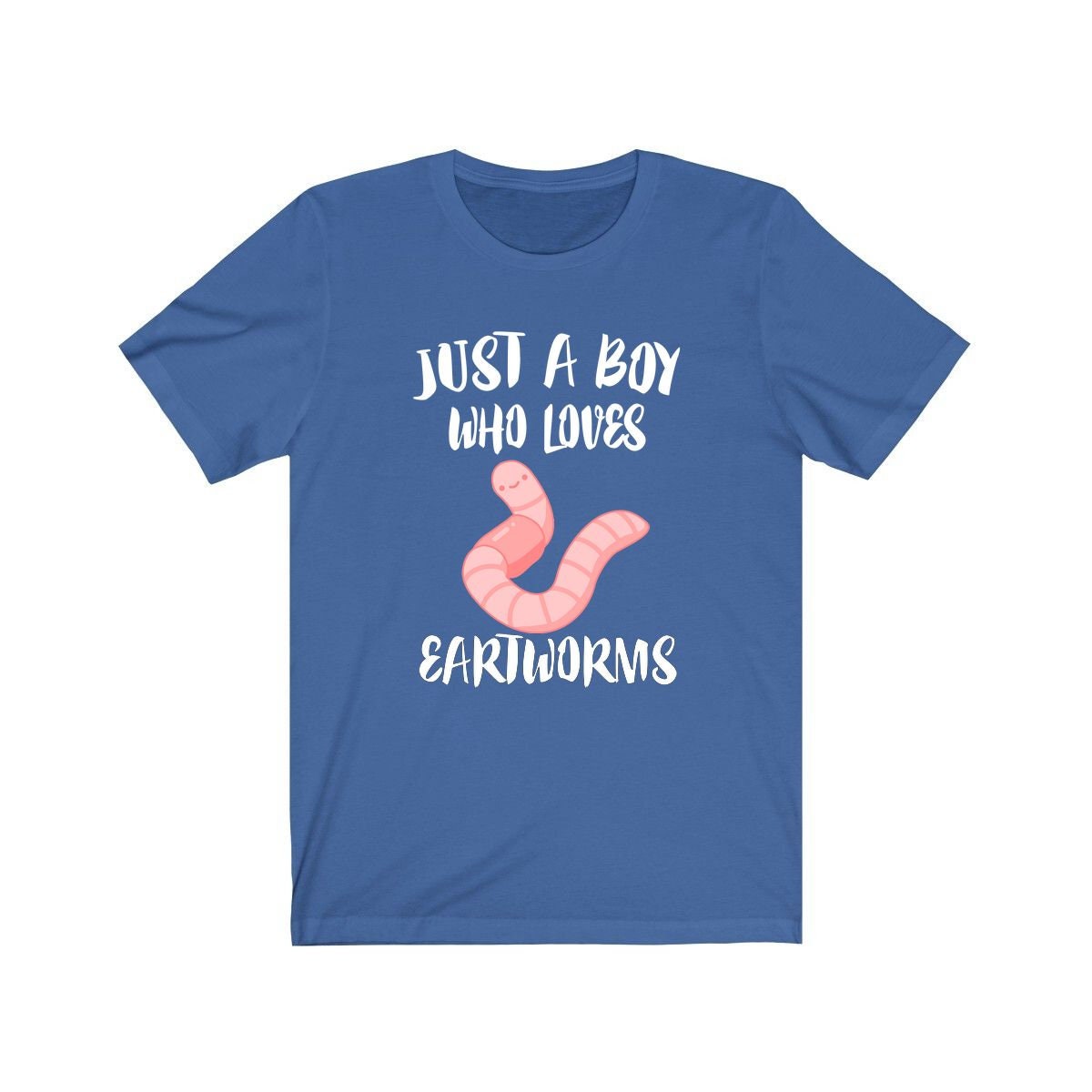 Just A Boy Who Loves Earthworms Shirt, Earthworms Lover Shirt, Worm Shirt, Worm Lover Gift, Animal Adult Kids T-Shirt Image 1