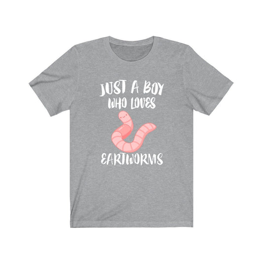 Just a boy who loves earthworms garden soil helper tee