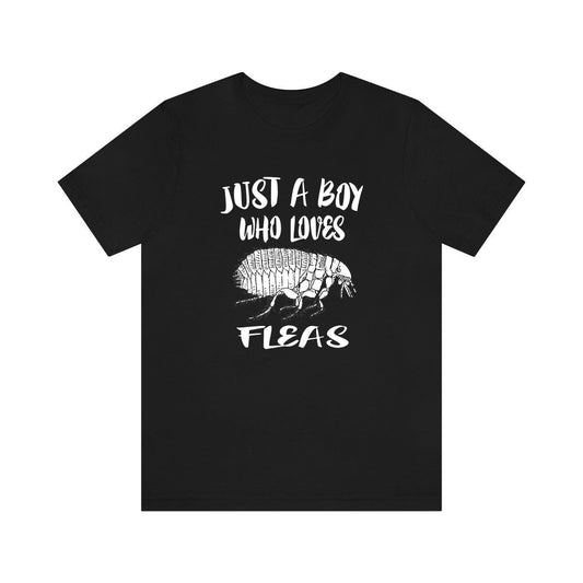 Just A Boy Who Loves Fleas Shirt - flea print design
