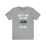 Just A Boy Who Loves Flies Shirt, Flies Lover Shirt, Fly Shirt, Fly Lover Gift, Animal Adult Kids T-Shirt Image 1