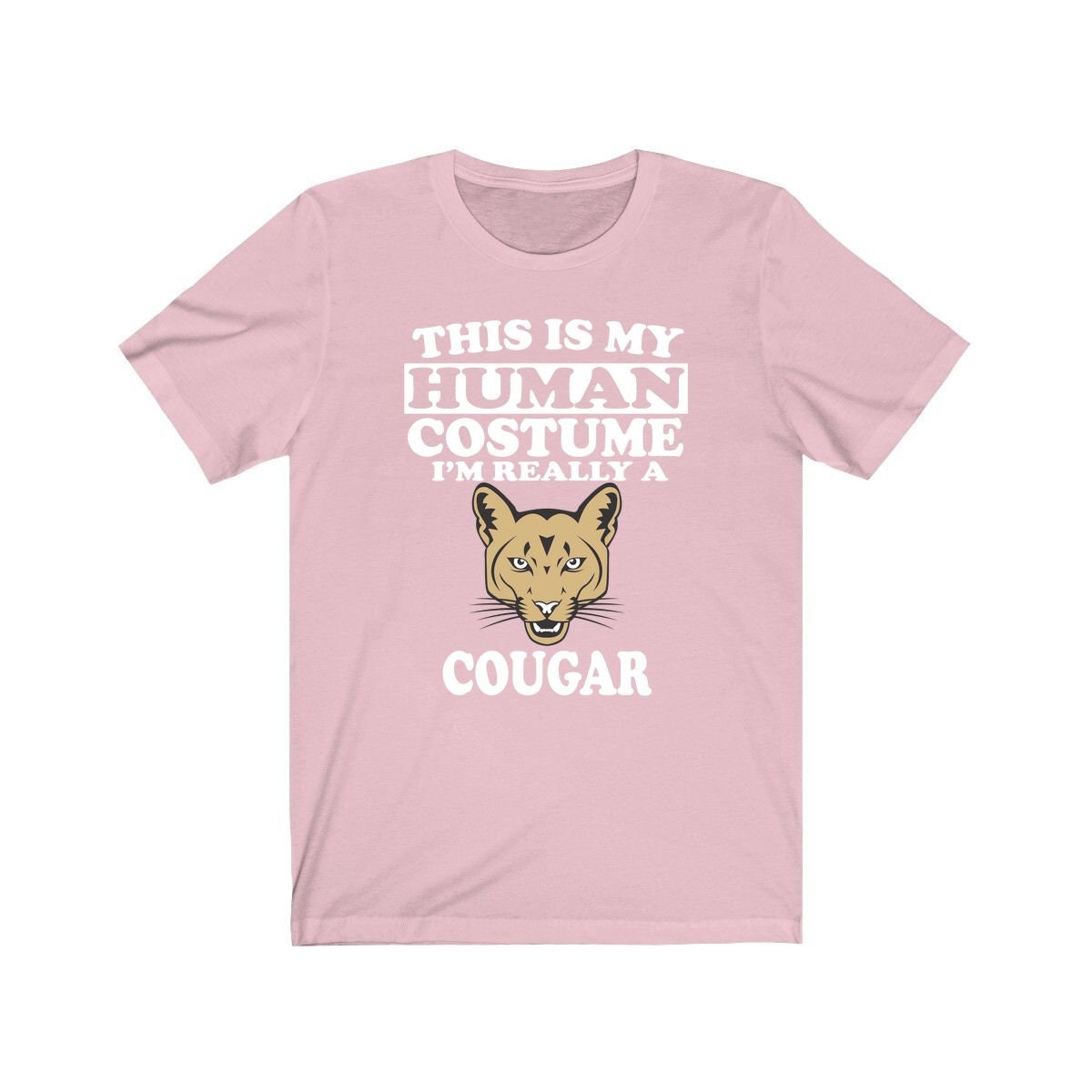 This Is My Human Costume I'm Really A Cougar Shirt, Cougar Lover Shirt, Cougar Shirt, Mountain Lion Lover Gift, Animal Gift Image 4