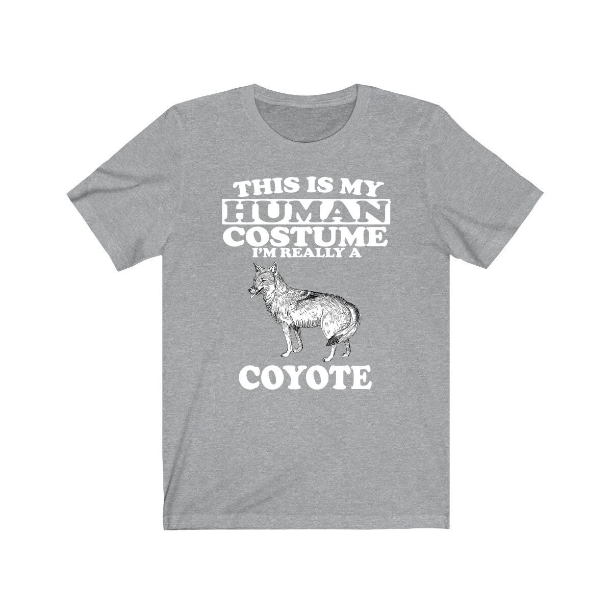 This Is My Human Costume I'm Really A Coyote Shirt, Coyote Lover Shirt, Coyote Shirt, Coyote Lover Gift, Animal Gift Image 3
