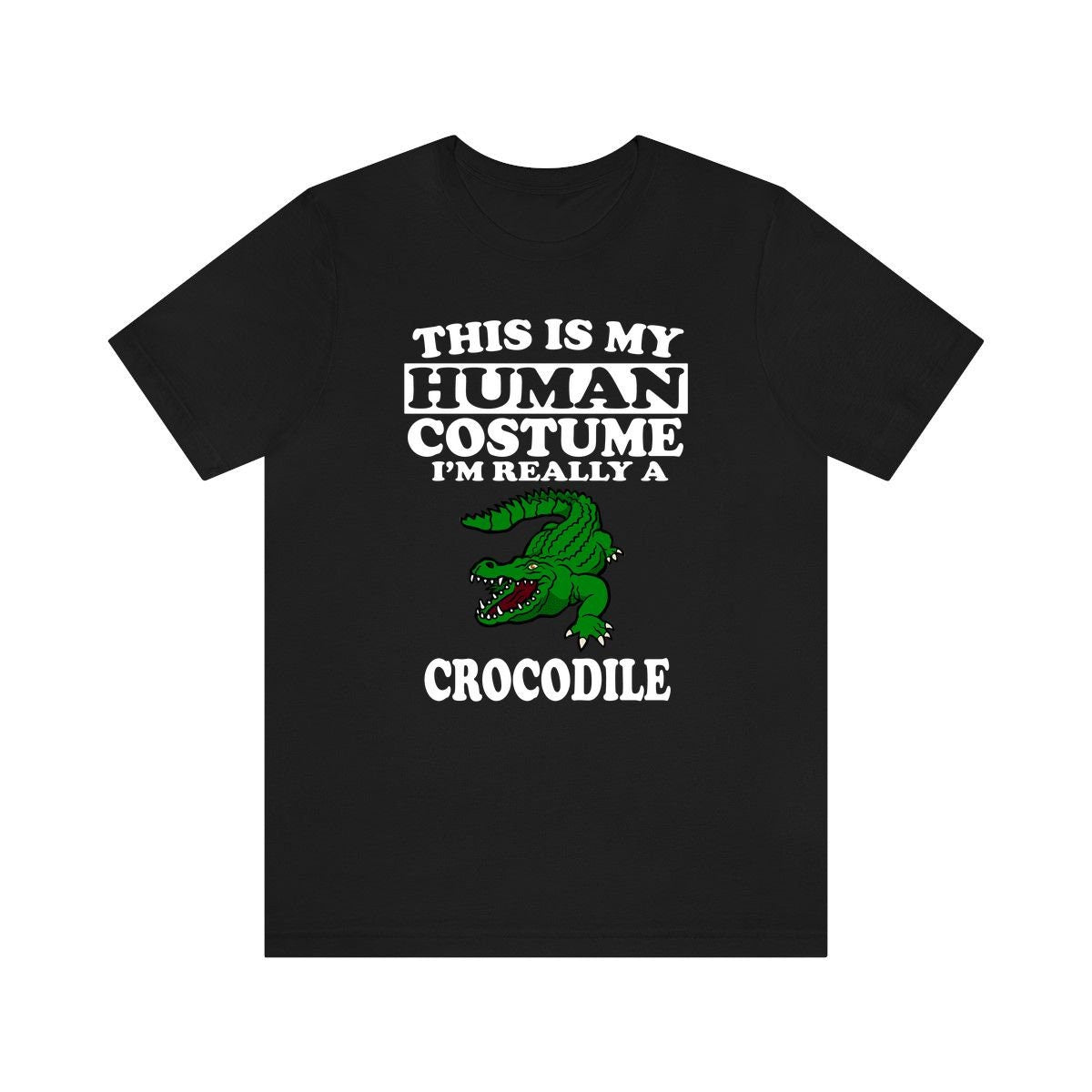 This Is My Human Costume I'm Really A Crocodile Shirt, Crocodile Lover Shirt, Crocodile Shirt, Crocodile Lover Gift, Animal Gift Image 2