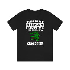 Crocodile Human Costume Shirt - crocodile print design