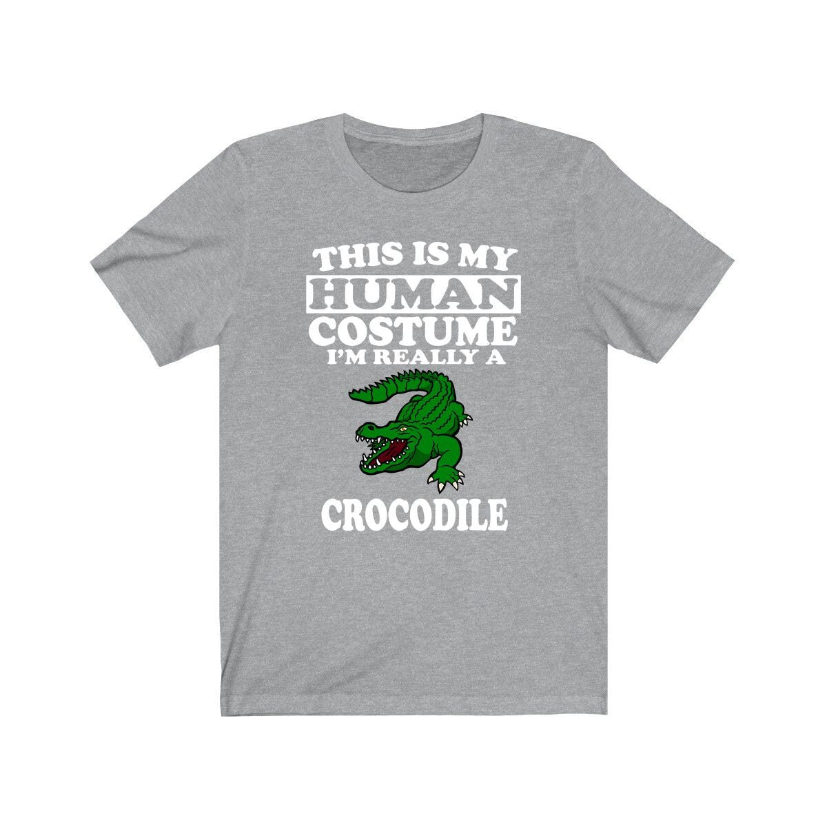 This Is My Human Costume I'm Really A Crocodile Shirt, Crocodile Lover Shirt, Crocodile Shirt, Crocodile Lover Gift, Animal Gift Image 1