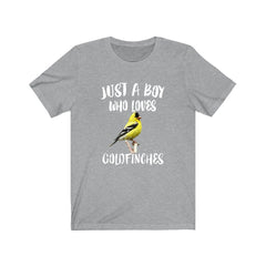 Just A Boy Who Loves Goldfinches Birds Shirt - goldfinch print design