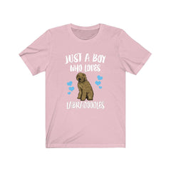 Just a boy who loves labradoodles Labrador poodle hybrid dog tee