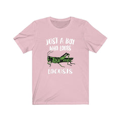 Just a boy who loves locusts swarming grasshopper insect tee