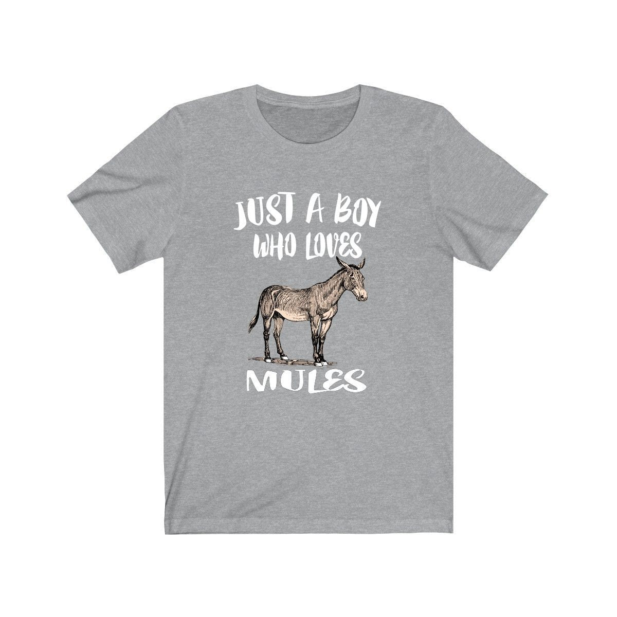 Just A Boy Who Loves Mules Shirt, Mule Lover Shirt, Mule Shirt, Mule Lover Gift, Animal Adult Kids T-Shirt Image 2