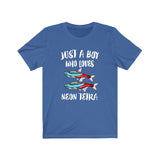Just A Boy Who Loves Neon Tetra Shirt, Neon Tetra Lover Shirt, Neon Tetra Shirt, Fish Lover Gift, Animal Adult Kids T-Shirt Image 3