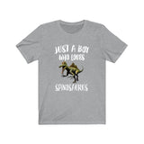 Just A Boy Who Loves Spinosaurus Dinosaur Shirt, Spinosaurus Shirt, Dinosaur Shirt, Dinosaur Lover Gift, Animal Adult Kids T-Shirt Image 1