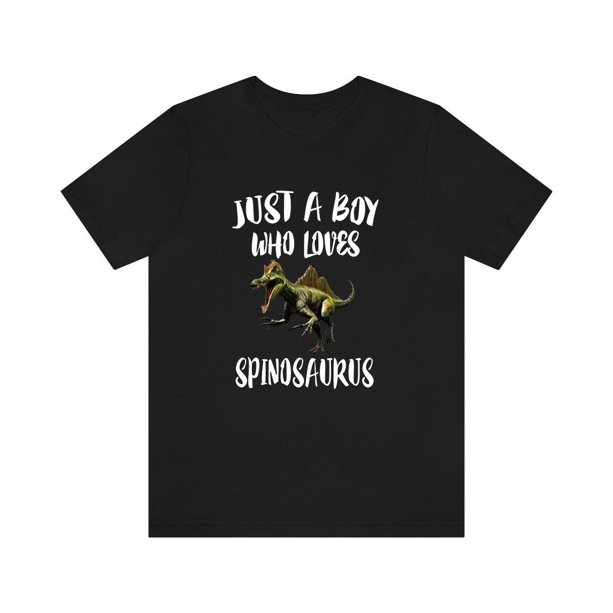 Just A Boy Who Loves Spinosaurus Dinosaur Shirt, Spinosaurus Shirt, Dinosaur Shirt, Dinosaur Lover Gift, Animal Adult Kids T-Shirt Image 3