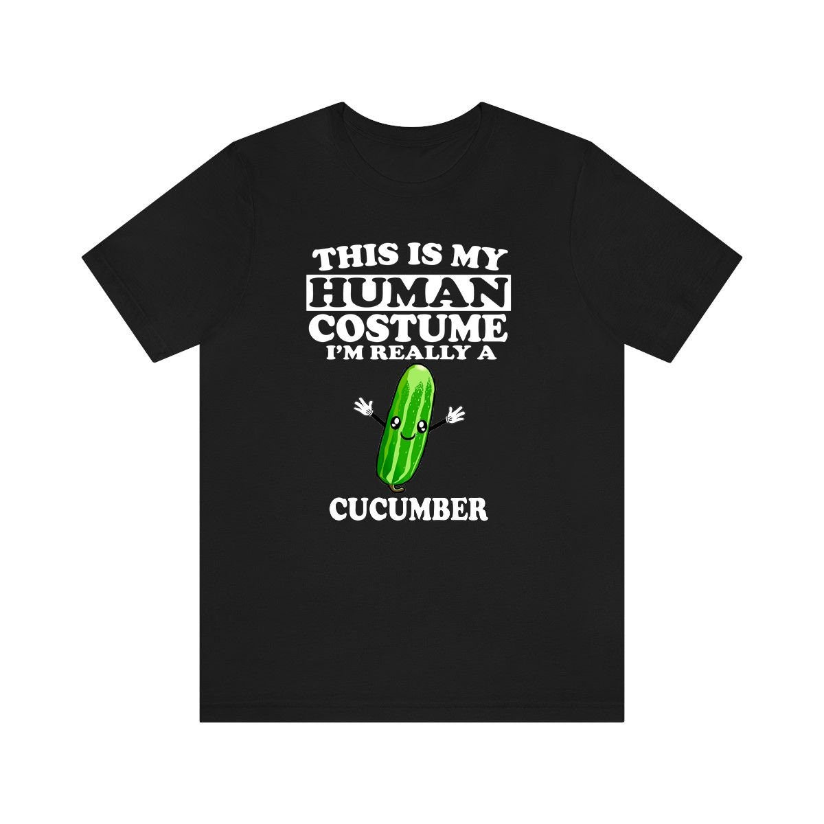 This Is My Human Costume I'm Really A Cucumber Shirt, Cucumber Lover Shirt, Vegetable Shirt, Cucumber Lover Gift, Animal Gift Image 1