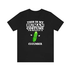 This Is My Human Costume I'm Really A Cucumber Shirt - cucumber print design