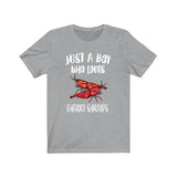 Just A Boy Who Loves Cherry Shrimps Shirt, Cherry Shrimp Shirt, Cherry Shrimp Shirt, Aquarium Lover Gift, Animal Adult Kids T-Shirt Image 3