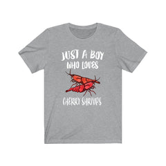 Just A Boy Who Loves Cherry Shrimps Shirt - cherry shrimp print design
