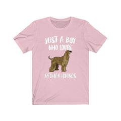 Just A Boy Who Loves Afghan Hounds Shirt - Afghan Hound print design