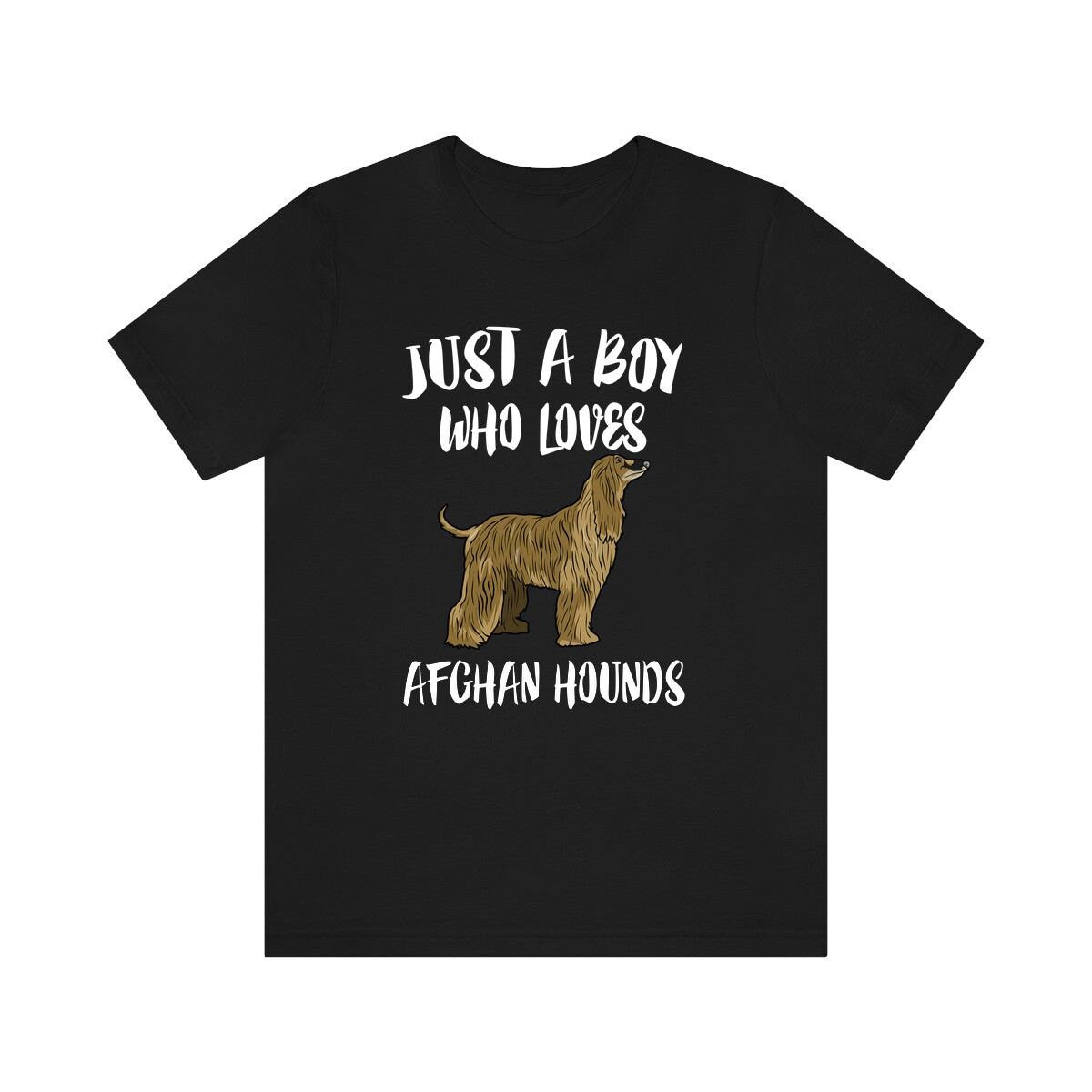 Just A Boy Who Loves Afghan Hounds Dog Shirt, Afghan Hound Shirt, Dog Shirt, Dog Lover Gift, Animal Adult Kids T-Shirt Image 3