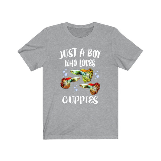 Just a boy who loves guppies tropical livebearer aquarium fish tee