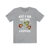 Just A Boy Who Loves Guppies Fish Shirt, Guppy Fish Shirt, Guppy Fish Shirt, Guppy Fish Lover Gift, Animal Adult Kids T-Shirt Image 2