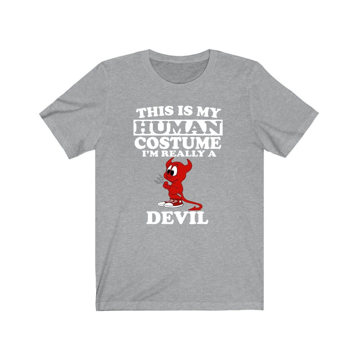 This Is My Human Costume I'm Really A Devil Shirt, Funny Cute Devil Shirt Image 3