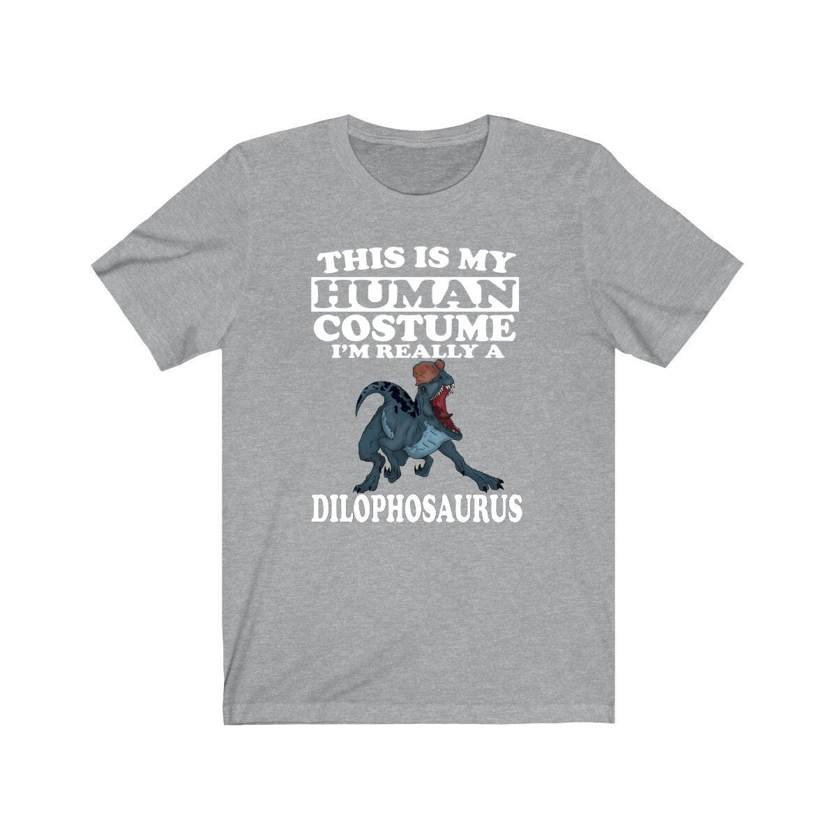 This Is My Human Costume I'm Really A Dilophosaurus Dinosaur Shirt, Dilophosaurus Lover Shirt, Dinosaur Shirt, Dinosaur Gift, Animal Gift Image 1