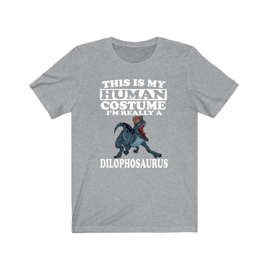 This Is My Human Costume I'm Really A Dilophosaurus Dinosaur Shirt - Dilophosaurus print design