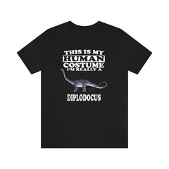 This Is My Human Costume I'm Really A Diplodocus Shirt - Diplodocus print design