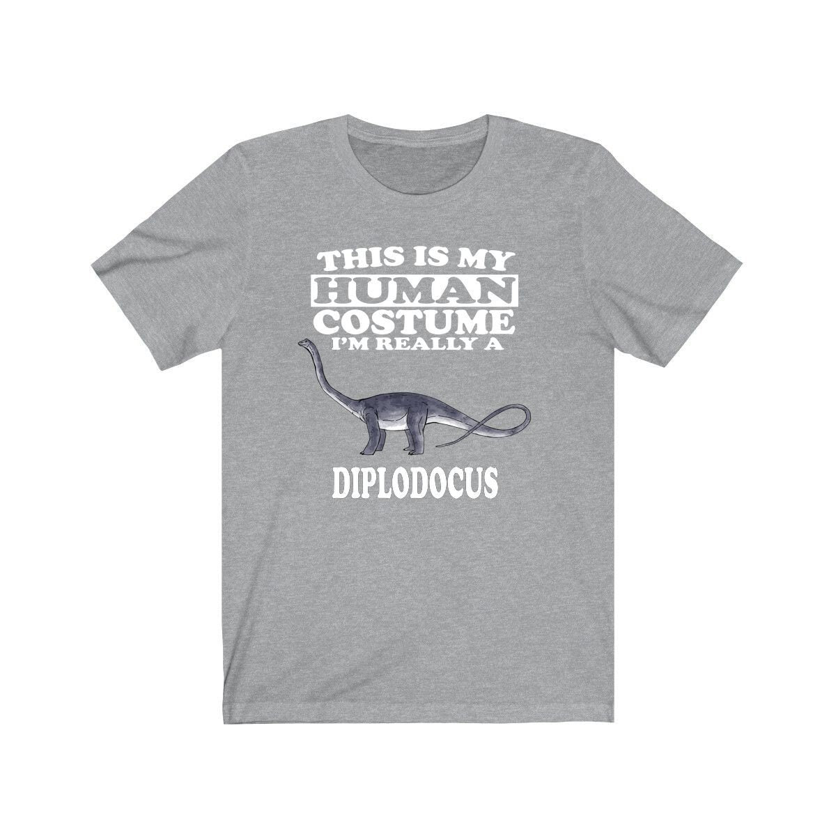 This Is My Human Costume I'm Really A Diplodocus Dinosaur Shirt, Diplodocus Lover Shirt, Dinosaur Shirt, Dinosaur Gift, Animal Gift Image 3