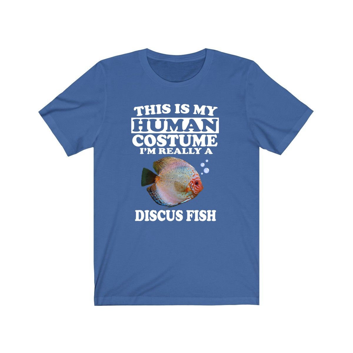This Is My Human Costume I'm Really A Discus Fish Shirt, Discus Lover Shirt, Discus Shirt, Discus Gift, Animal Gift Image 2