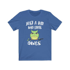 Just A Boy Who Loves Owls Shirt - owl print design