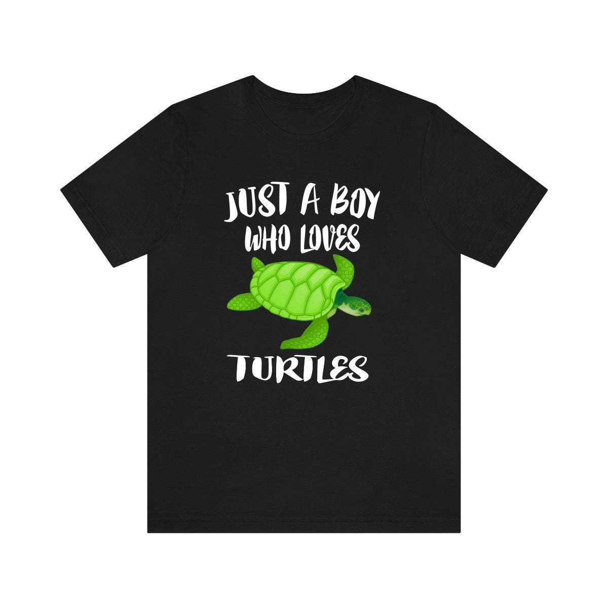 Just A Boy Who Loves Turtles Shirt, Turtle Shirt, Turtle Shirt, Turtle Lover Gift, Animal Adult Kids T-Shirt Image 1
