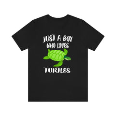 Just A Boy Who Loves Turtles Shirt - turtle print design