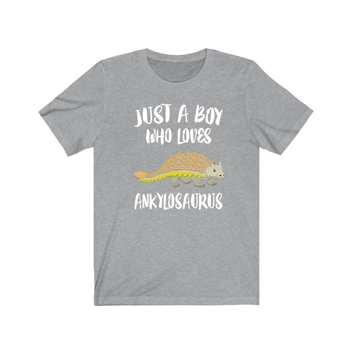 Just A Boy Who Loves Ankylosaurus Dinosaur Shirt, Ankylosaurus Lover Shirt, Dinosaur Shirt, Dinosaur Lover Gift, Animal Adult Kids T-Shirt Image 2