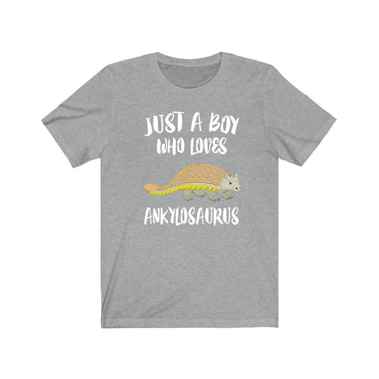 Just a boy who loves ankylosaurus Cretaceous armored tank dinosaur tee