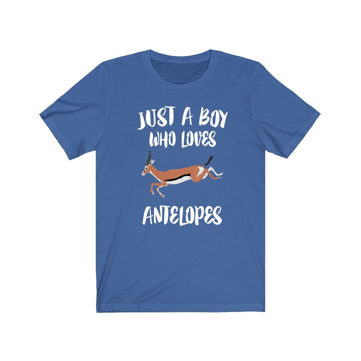Just A Boy Who Loves Antelopes Shirt, Antelope Lover Shirt, Antelope Shirt, Antelope Lover Gift, Animal Adult Kids T-Shirt Image 3
