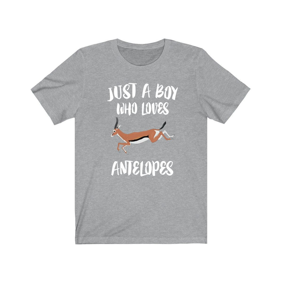 Just A Boy Who Loves Antelopes Shirt, Antelope Lover Shirt, Antelope Shirt, Antelope Lover Gift, Animal Adult Kids T-Shirt Image 2
