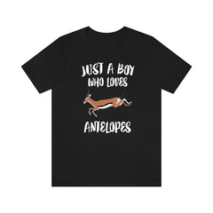 Just a boy who loves antelopes African savanna hoofed animal tee