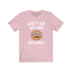 Just a boy who loves bacteria microbiology science lab lover tee