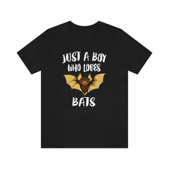 Just A Boy Who Loves Bats Shirt - bat print design